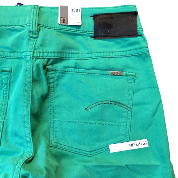 Retro Vintage G-Star 3301 Green Super Skinny Jeans Pants Trousers Sz 25 NWT - Picture 14 of 15